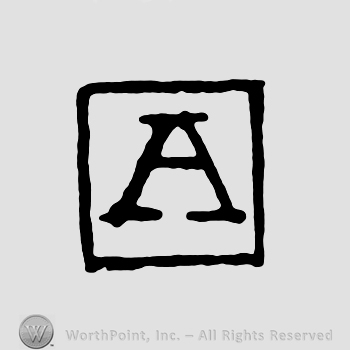 An uppercase A inside a square