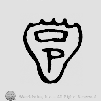A shield with a crown and an uppercase P