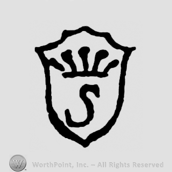 A shield with a crown and an S