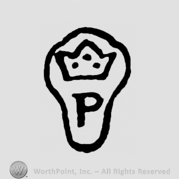 A shield with a crown and a P
