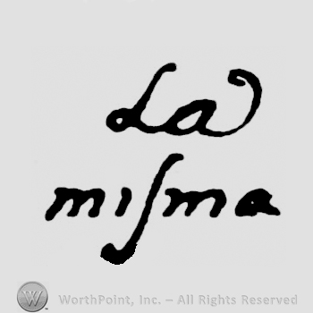 The text La mifma in handwriting