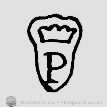 A shield with a crown and a P