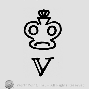 A crown above an uppercase V
