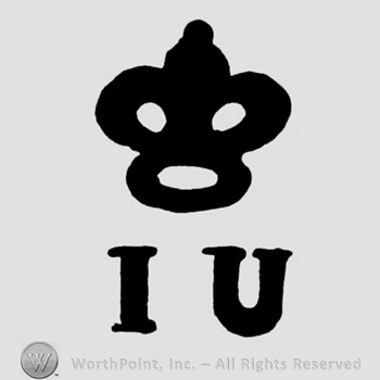 A crown above the initials I U