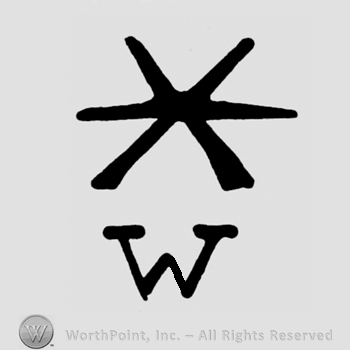 A star shape above the initial W