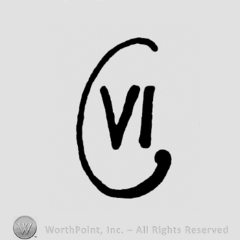 An uppercase C with the roman numeral VI inside