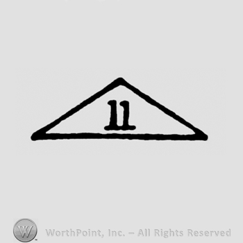A triangle with the number 11 inside