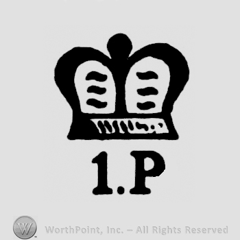 A crown above the text 1 P