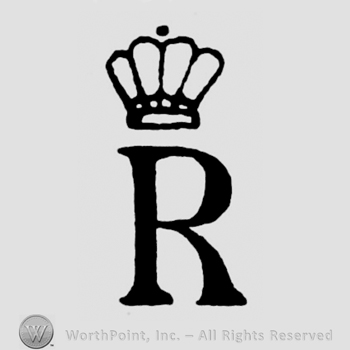 A crown above an uppercase R