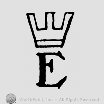 A crown above an uppercase E