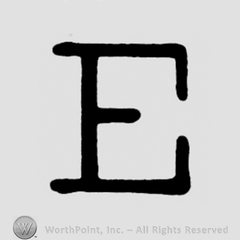 An uppercase E