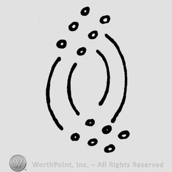 Four curved lines and twelve small circle