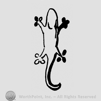 The figure of a lizard