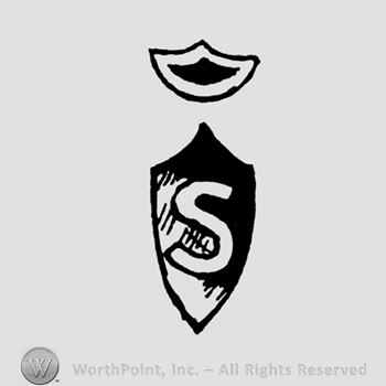 A shield with an uppercase S under a crown shape