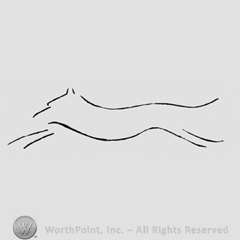 A wolf or fox shape