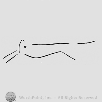A wolf or fox shape