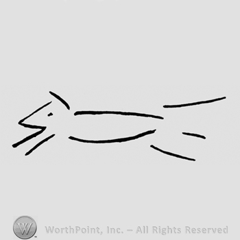 A wolf or fox shape