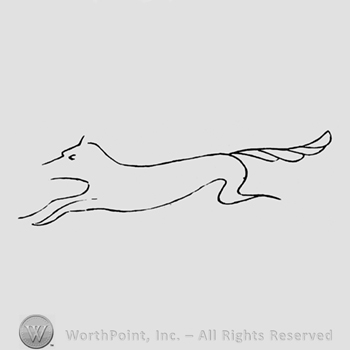 A wolf or fox shape