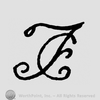 The initials I E overlapping