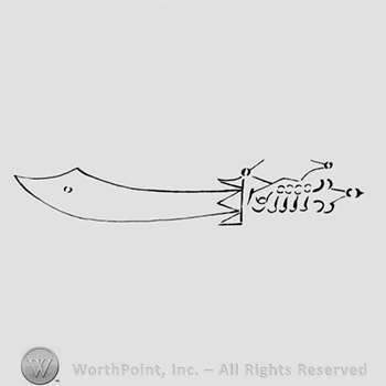 A sword design, scimitar