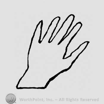 A hand open