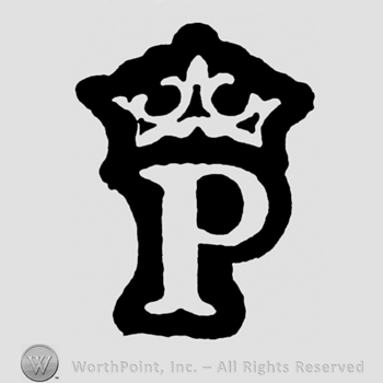 A crown above an uppercase P and the number 1778