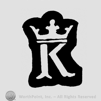 A crown above an uppercase K and the number 1750