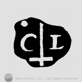 The initials C L and a cross