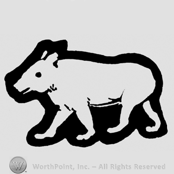 A wolf or fox shape