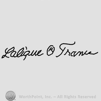 R Lalique France written.