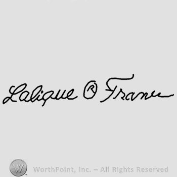 Lalique R France written.