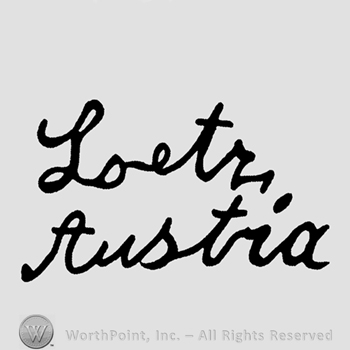 Loetz Austria written.