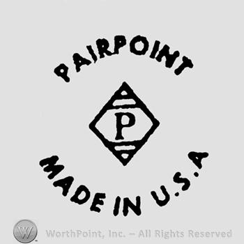 Letter P inside a diamond;Pairpoint written on top;Made in U.S.A. on the bottom.