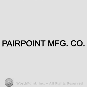Pairpoint MFG Co written.