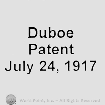 Duboe Patent July 24,1917 written.