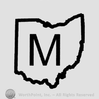 Letter M inside of a map.
