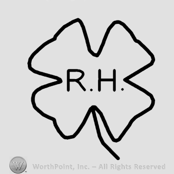 Letters R H inside a clover.