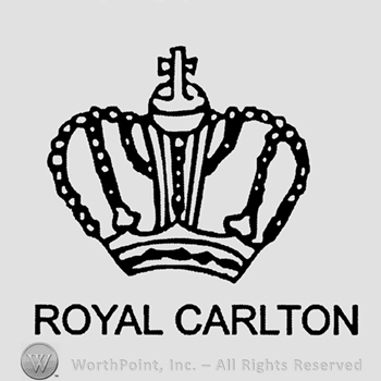 Crown with cross and Royal Carlton below.