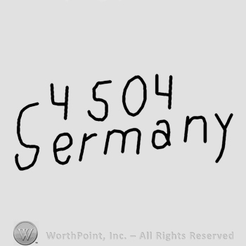 4504 Germany written.