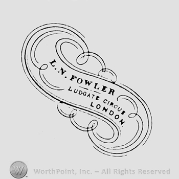 L N Fowler Ludgate Circus London written inside a banner.