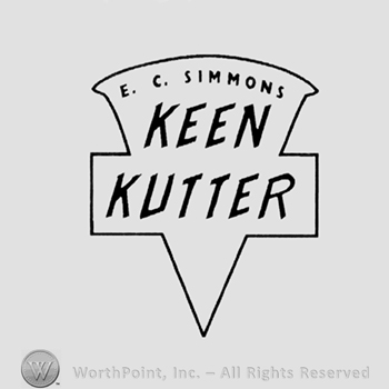 EC Simmons Keen Kutter written inside symbol.