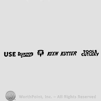 Keen Kutter in the middle;Use written on the left side;Tools Cuttlery on the right side.