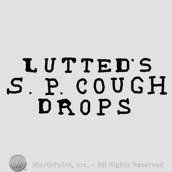 LUTTED"S S P COUGH DROPS written.
