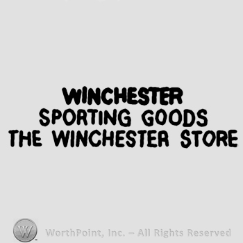Text: Winchester Sporting goods The winchester Store.