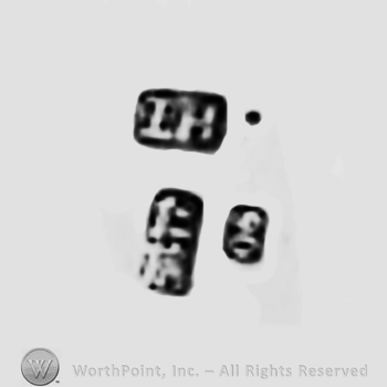 Chinese sign, letters LH and number 90; Chop mark, Seal, Stamp Signature.