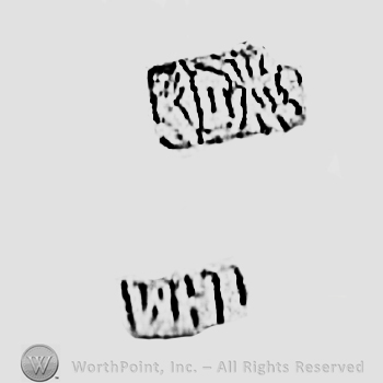 Chinese sign, and letters WHL; Chop mark, Seal, Stamp Signature.