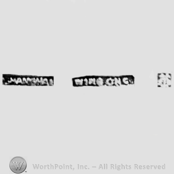 Words SHANGHAI WING ON, and a chinese sign; Chop mark, Seal, Stamp Signature.