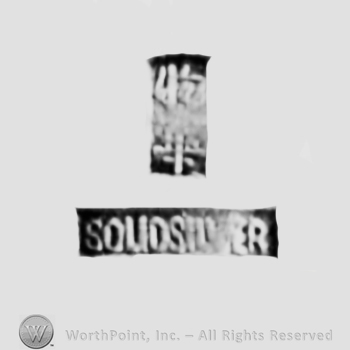 Chinese sign and word SOUDSILVER; Chop mark, Seal, Stamp Signature.