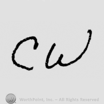 capital initials C W, rounded letter "W"