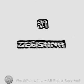 Chinese sign and words ZEE SUNG; Chop mark, Seal, Stamp Signature.